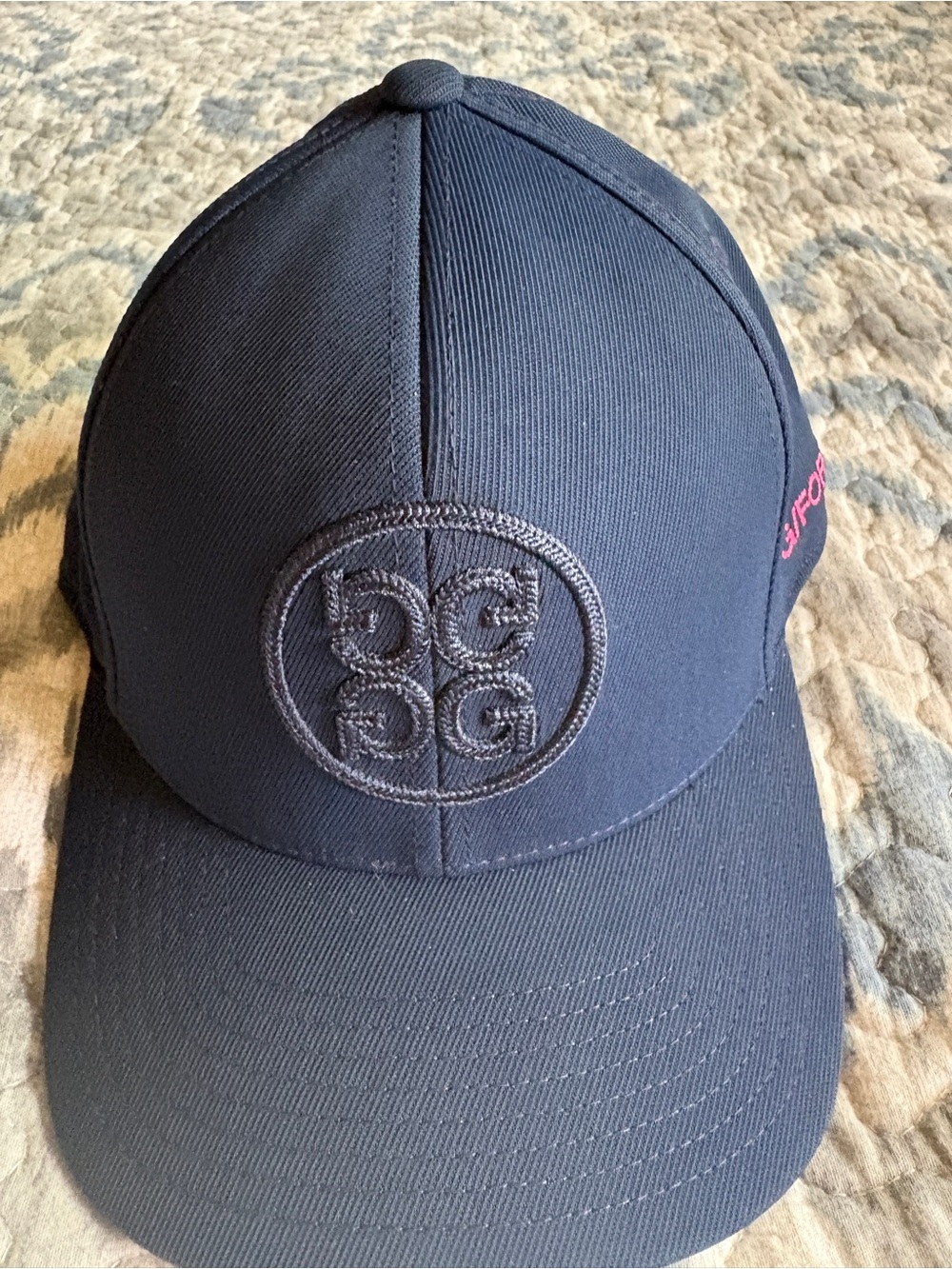 G/FORE Navy Baseball Cap with Embroidered Circle Logo